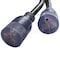 Ac Works Outlet Tap, STW, 5-20R, 10-30P, 5-20P, 10-30P, 3 ft., Black 1030Y520-036 - alternate 5